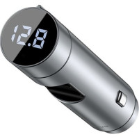 FM-трансмітер Baseus Energy Column Car Wireless MP3 Charger Silver