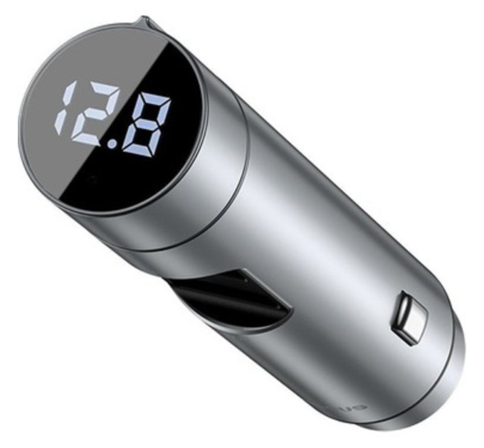 FM-трансмітер Baseus Energy Column Car Wireless MP3 Charger Silver