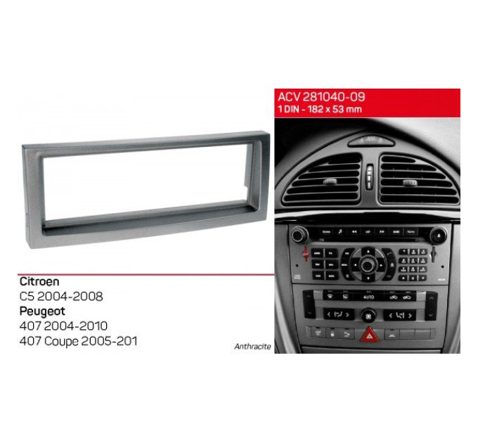 Перехідна рамка Peugeot 407 ACV 281040-09