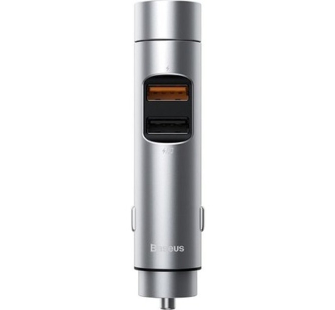 FM-трансмітер Baseus Energy Column Car Wireless MP3 Charger Silver