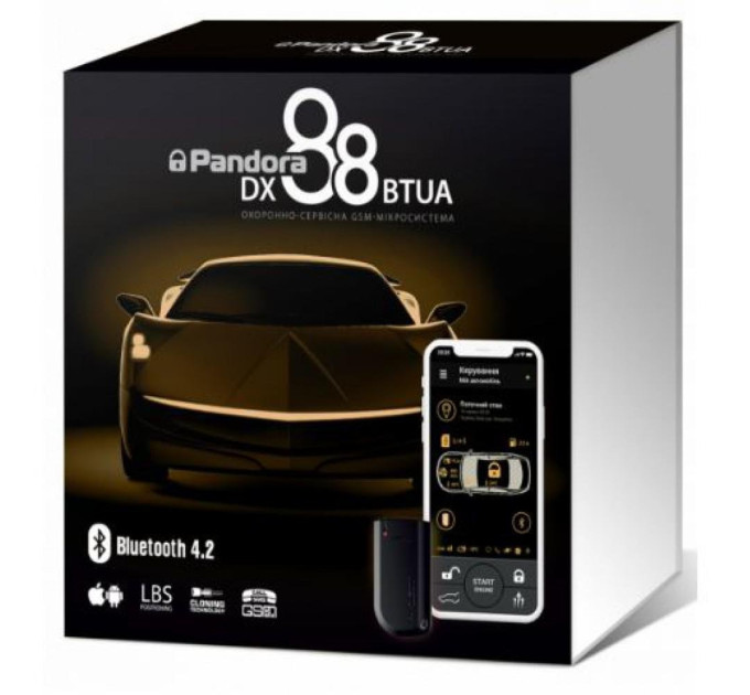 Автосигналізація Pandora DX-88BT UA (комплектація 1800L)