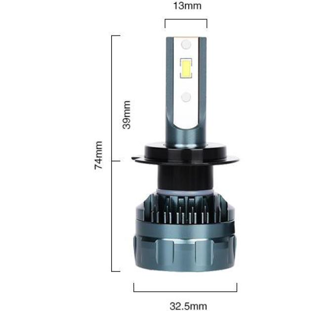 Світлодіодні лампи DriveX ME-03 H7 6000K LED