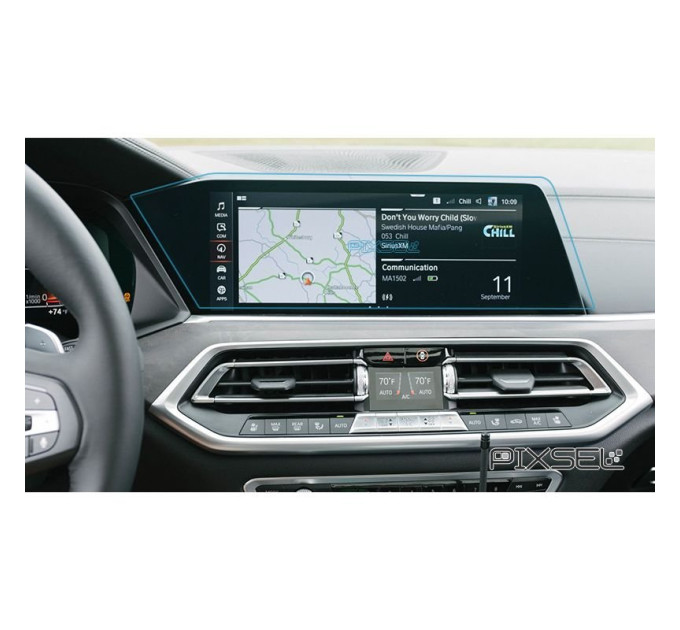 Захисне скло на монітор BMW X6 / X6M 2019- (G06) (матове) Pixsel BMW-6734-M