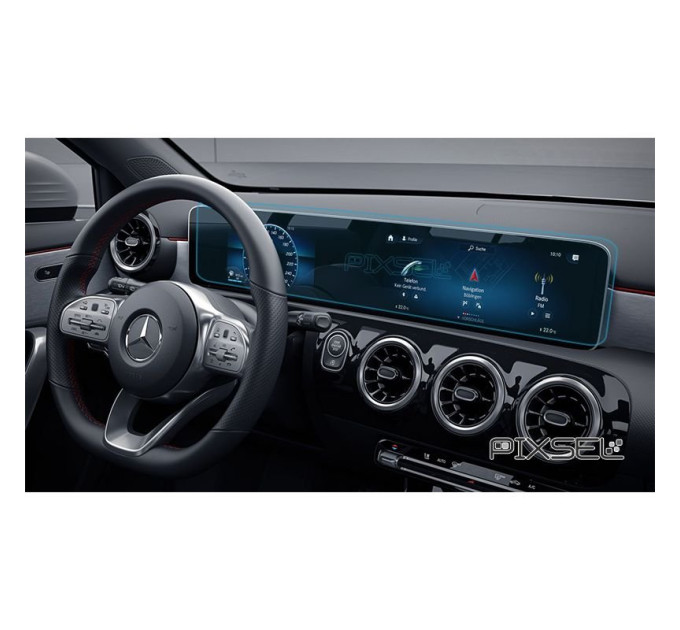 Захисне скло на монітор Mercedes A-Class цілісний 2018- (матове) Pixsel MB-1603-M