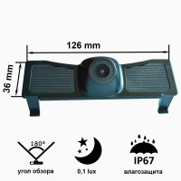 Камера переднього огляду широкутна Prime-X C8118W TOYOTA Land Cruiser 2016