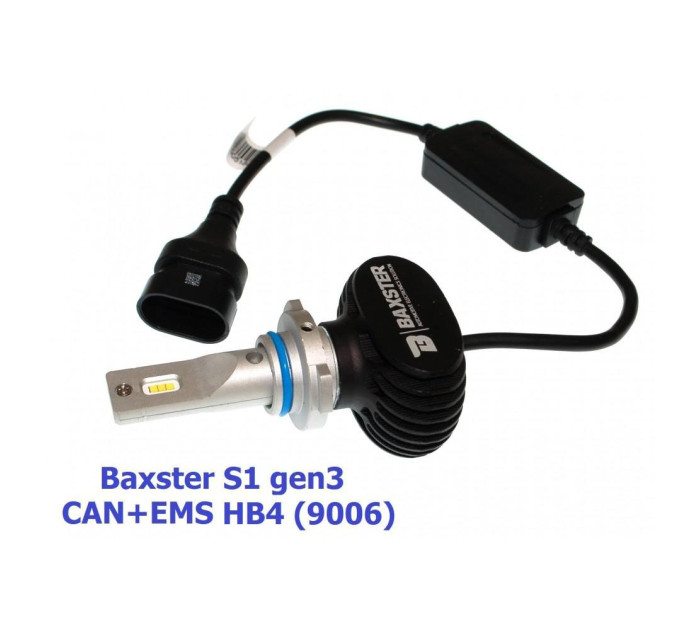 Світлодіодні лампи Baxster S1 gen3 HB4 (9006) 6000K CAN+EMS