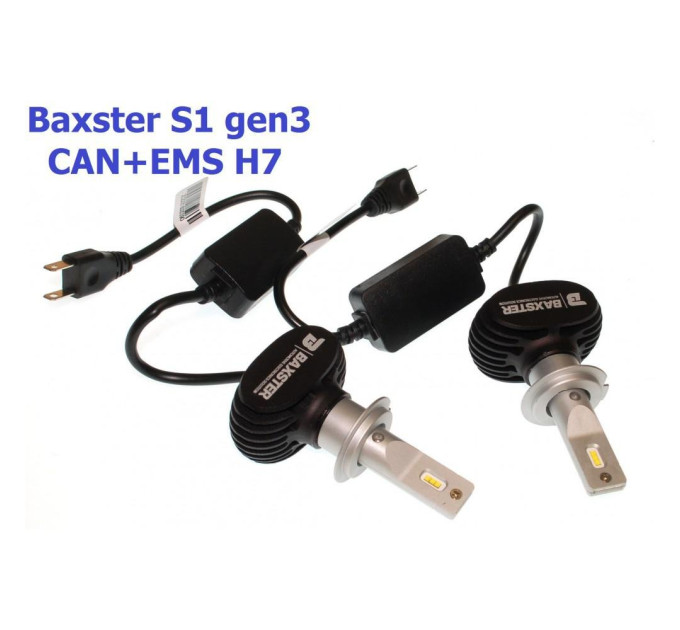 Світлодіодні лампи Baxster S1 gen3 H7 6000K CAN+EMS
