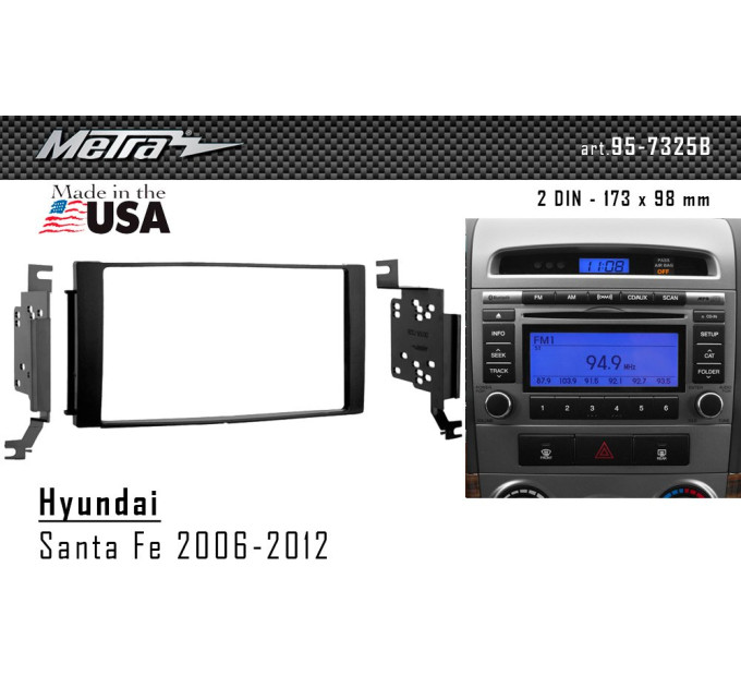Перехідна рамка Hyundai Santa Fe Metra 95-7325B