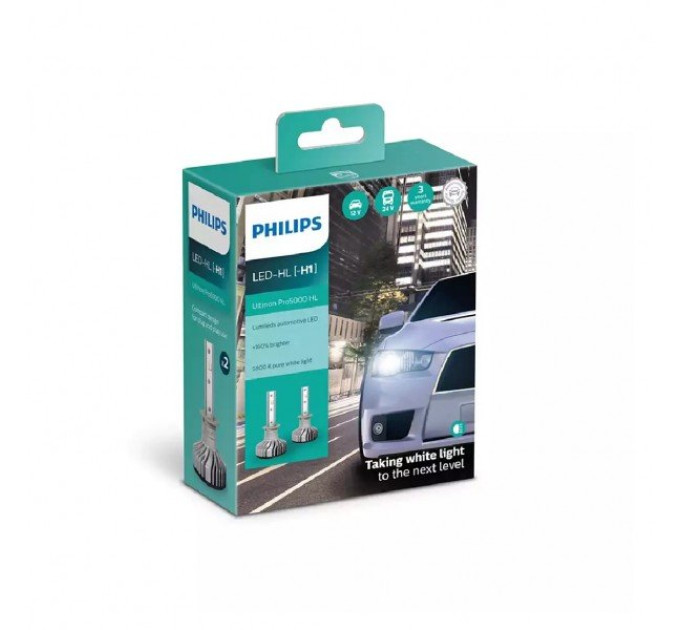 Світлодіодні лампи Philips Ultinon Pro5000 H1 11258U50CWX2 +160% 12/24V