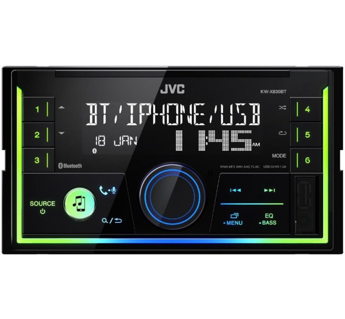Автомагнітола JVC KW-X830BT