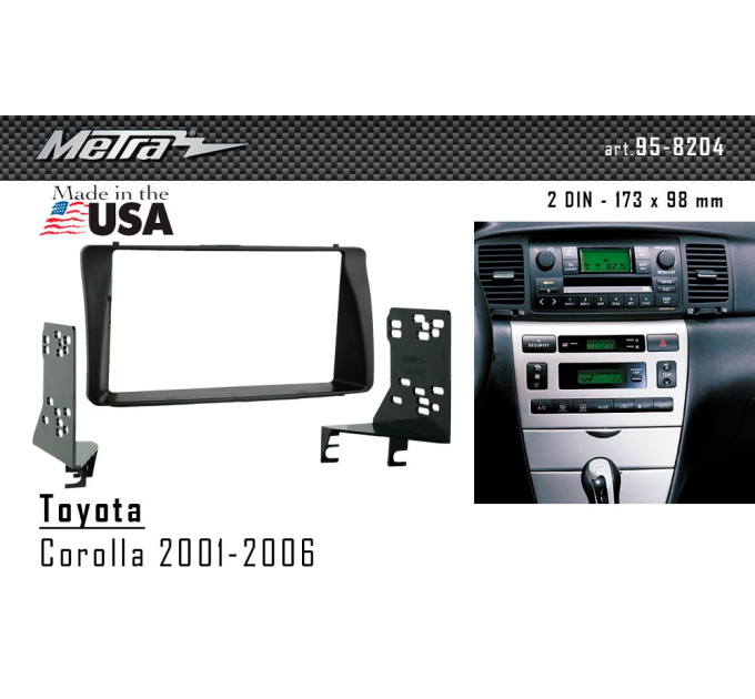 Перехідна рамка Toyota Corolla Metra 95-8204