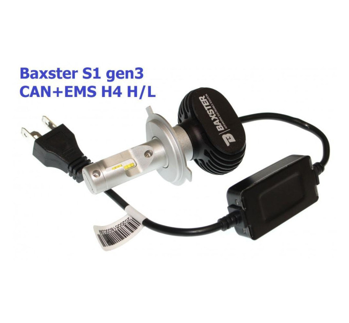 Світлодіодні лампи Baxster S1 gen3 H4 H/L 6000K CAN+EMS