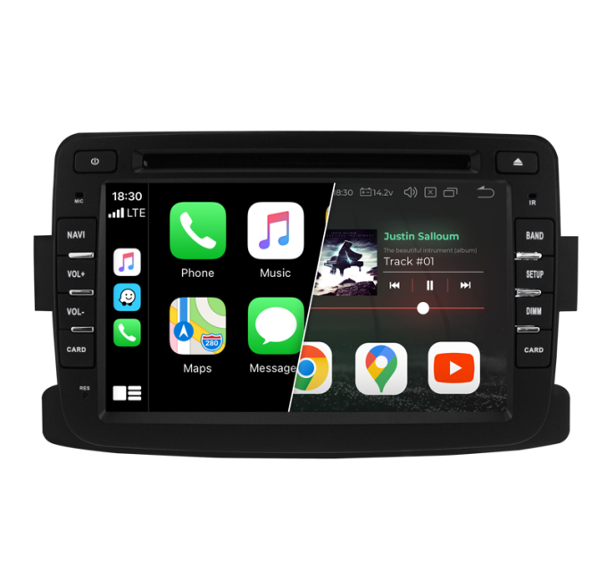 Штатна магнітола Gazer CM6007-HSAM Renault Duster (HSAM), 2010-2016