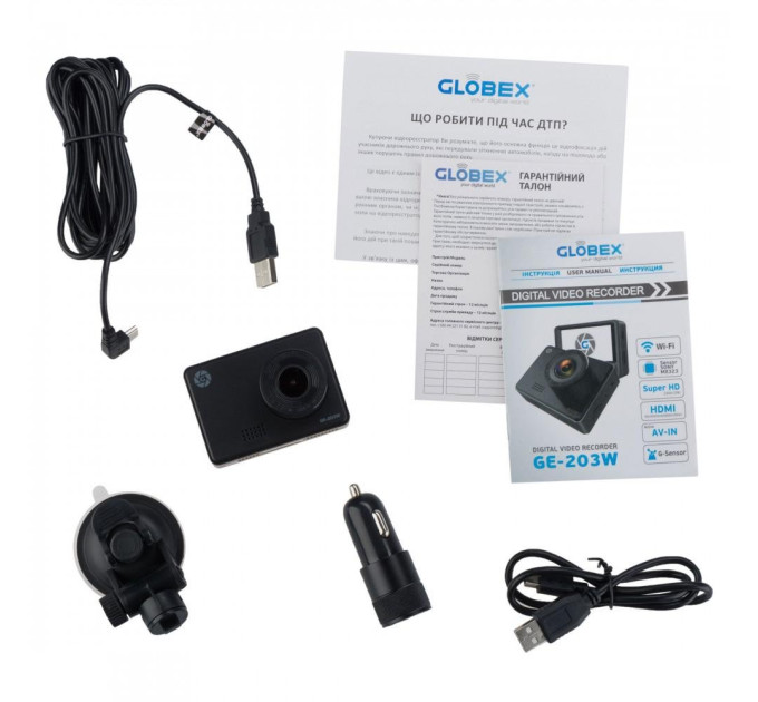 Відеореєстратор Globex GE-203W