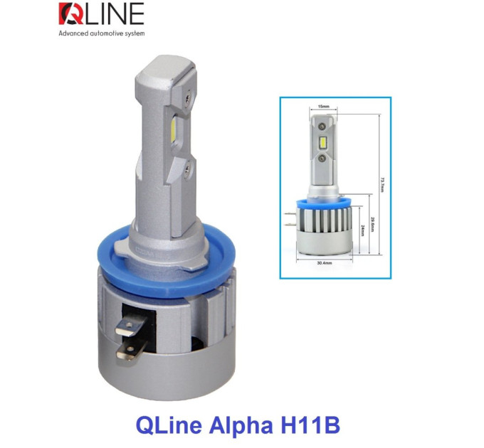 Світлодіодні лампи Qline Alpha H11B 6000K