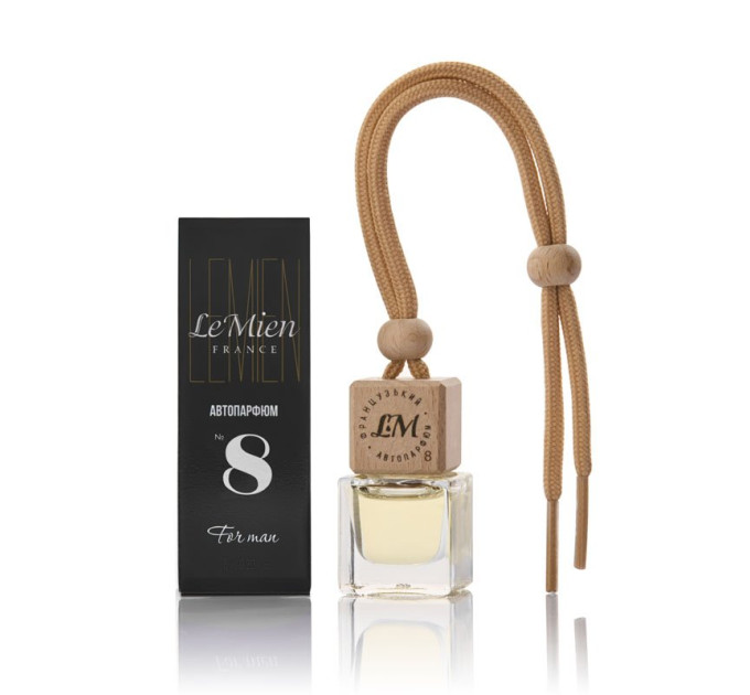 Автопарфюм для чоловіків LeMien Black №8 Afgano