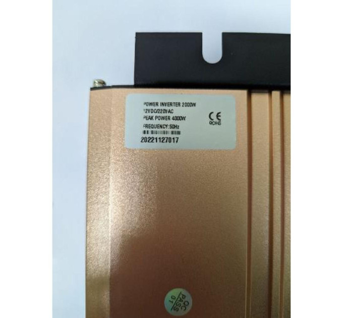 Автомобільний інвертор Pulsepad PSW-2000 12V 2000W PURE SINE WAVE