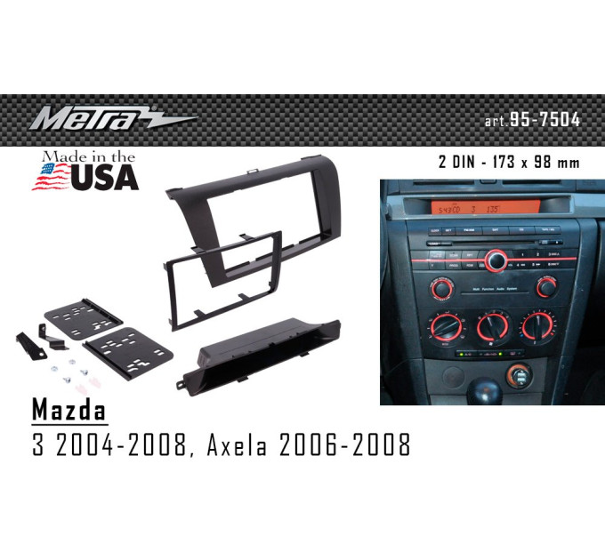 Перехідна рамка Mazda 3, Axela Metra 95-7504