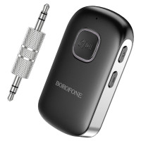 Bluetooth-ресивер BOROFONE BC42 Car AUX BT Black