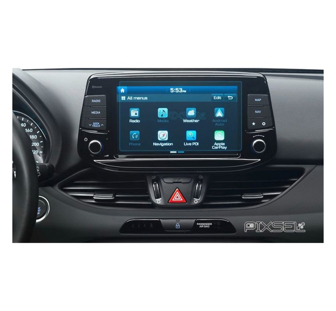 Захисне скло на монітор Hyundai i30 2017- (матове) Pixsel HD-4228-M