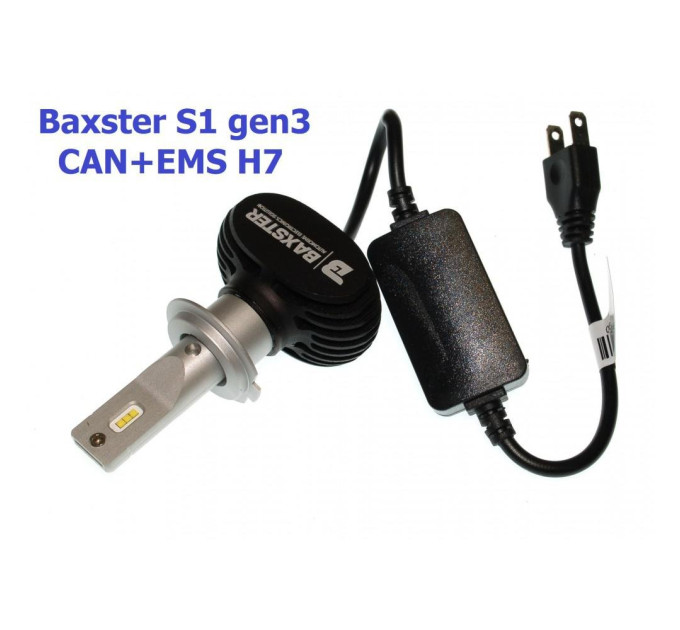 Світлодіодні лампи Baxster S1 gen3 H7 6000K CAN+EMS