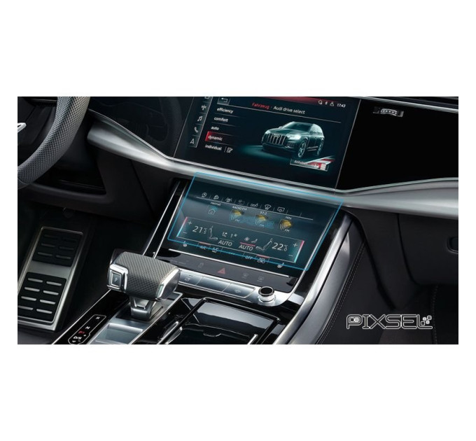 Захисне скло на клімат контроль Audi Q8 / SQ8 / RSQ8 2018- (глянсове) Pixsel AUDI-9452-H