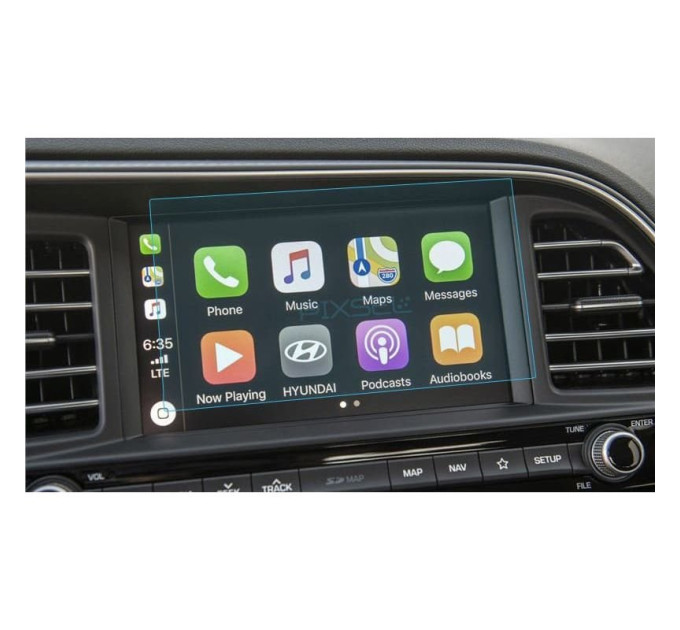 Захисне скло на монітор Hyundai Elantra 2019-2020 (глянсове) Pixsel HD-4833-H