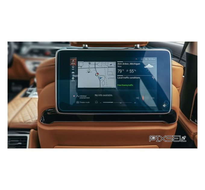 Захисне скло на монітор BMW X6 задний 2019- (G06) (матове) Pixsel BMW-2798-M