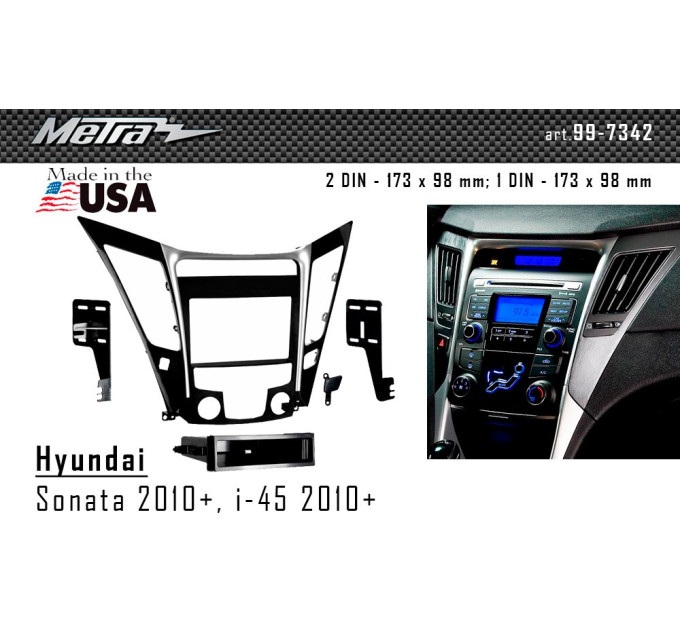 Перехідна рамка Hyundai Sonata, i45 Metra 99-7342