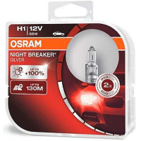 Комплект галогенних ламп OSRAM Night Breaker Silver 64150NBS-HCB H1 55W 12V P14.5S