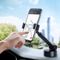 Автомобільний тримач Baseus Simplism gravity car mount holder with suction base Black