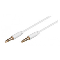 AUX кабель Jack 3.5 мм - 1 м білий AWM 110-04