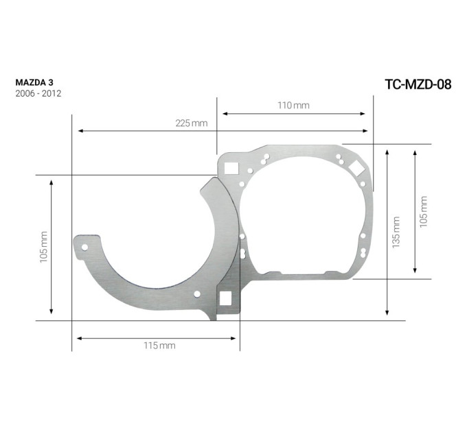 Перехідник для лінзи Infolight TC-MZD 08