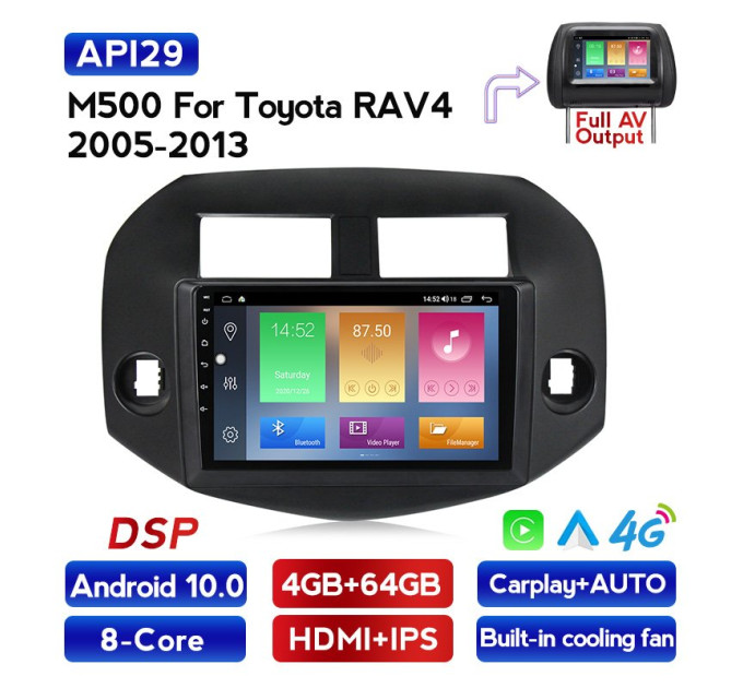 Штатна магнітола ECOBOOST FFT500Q-1085 TOYOTA RAV4 2006-2012