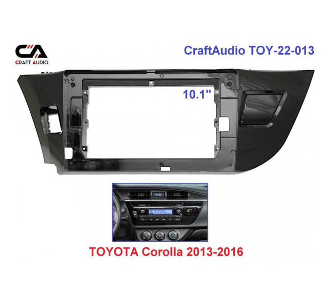 Перехідна рамка CraftAudio TOY-22-013 TOYOTA Corolla 2013-2016
