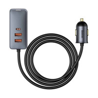 Автомобільний зарядний пристрій Baseus CCBT-A0G 120W Gray