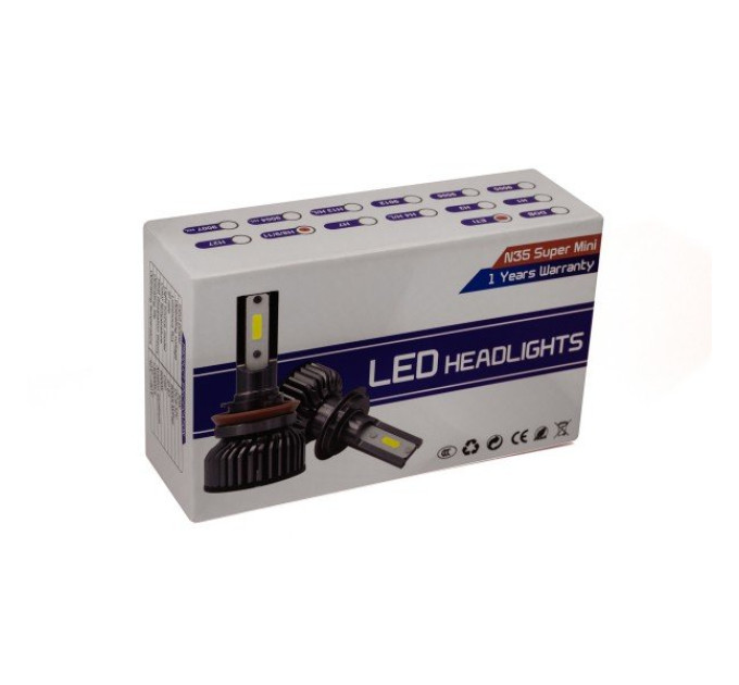 Світлодіодні лампи HeadLight T18 H4 (P43t) 30W 9-32V 6000K