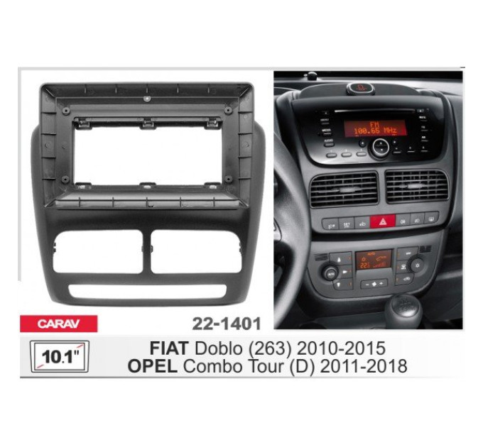 Перехідна рамка Opel Combo, Fiat Doblo Carav 22-1401