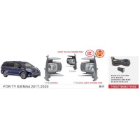 Протитуманні фари Vitol TY-950E-Black Toyota Sienna 2017-20 H11-12V 55W