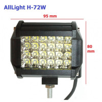 Світлодіодна фара дальнього світла AllLight H-72W 24 chip CREE 9-30V