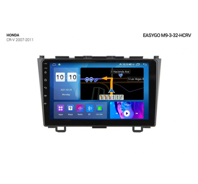 Штатна магнітола EasyGo M9-3-32-HCRV Honda CR-V 2007-2011