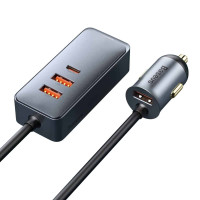Автомобільний зарядний пристрій Baseus Share Together PPS 120W 3U+1C Gray