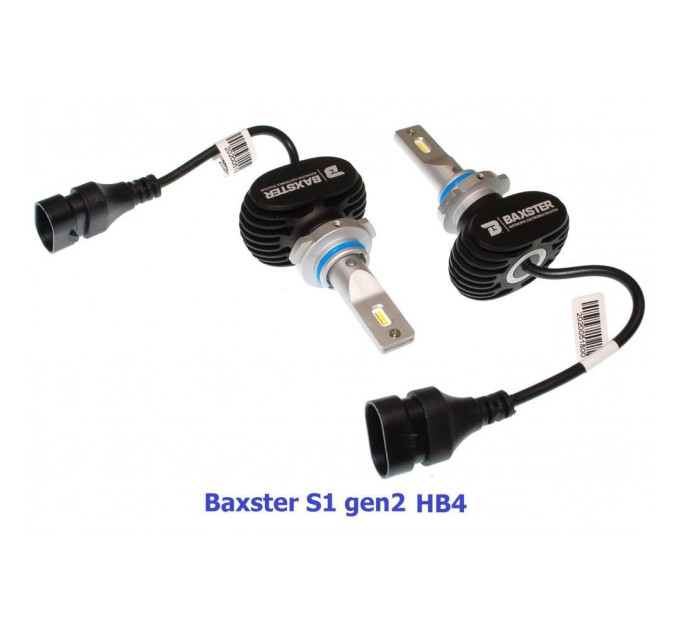 Світлодіодні лампи Baxster S1 gen2 HB4 (9006) 5000K