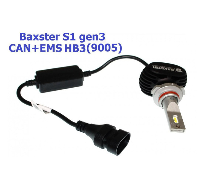 Світлодіодні лампи Baxster S1 gen3 HB3 (9005) 5000K CAN+EMS