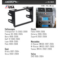 Перехідна рамка Volkswagen Transporter T5, Passat B5, Bora, Golf, Lupo, Polo Metra 95-9012