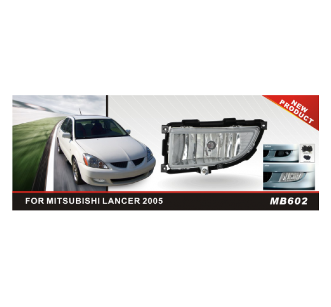 Протитуманні фари Vitol MB-602W Mitsubishi Lancer 2005-07 ел.проводка