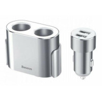 Автомобільний зарядний пристрій Baseus CRDYQ-0S Silver