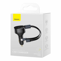 Автомобільний зарядний пристрій Baseus CGTX000001 30W Black