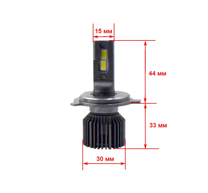 Світлодіодні лампи Cyclone LED H4 H/L 6000K type 45