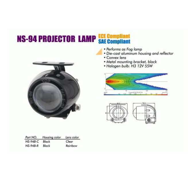 Додаткові фари Sirius NS-94 B-C